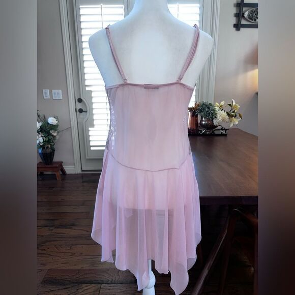 Avidlove Lace Mesh Babydoll Chemise XL Romantic Sheer V-Neck Lingerie Nightie - Picture 10 of 10